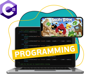 Программирование на C#. Удивительный мир 2D-игр - Школа программирования для детей, компьютерные курсы для школьников, начинающих и подростков - KIBERone г. Дурлешты